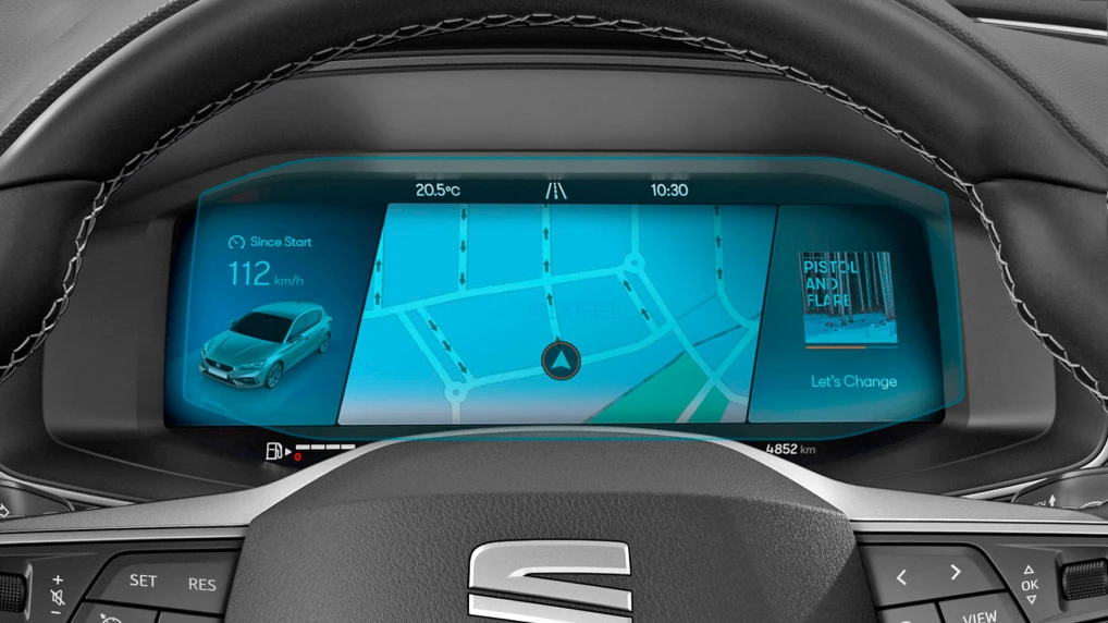 Pixsel car dashboard screen protector for SEAT LEON - 9.9“ 2021 - 2024