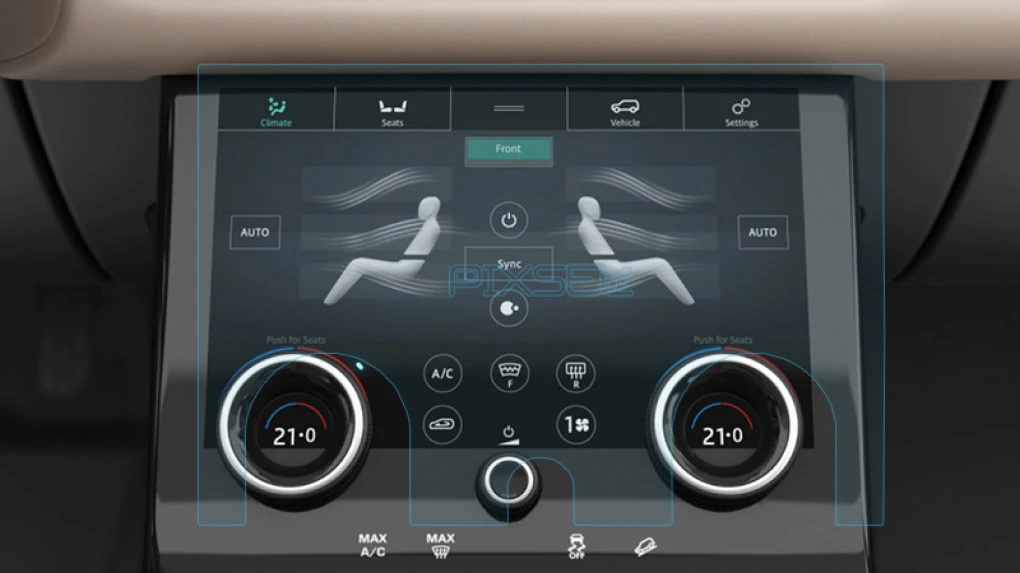 Pixsel car climate-control screen protector for LAND ROVER RANGE ROVER EVOQUE - 11.8“ 2019 - 2023