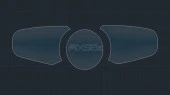 Pixsel car dashboard screen protector for PORSCHE PANAMERA - 17.4“ 2017 - 2023