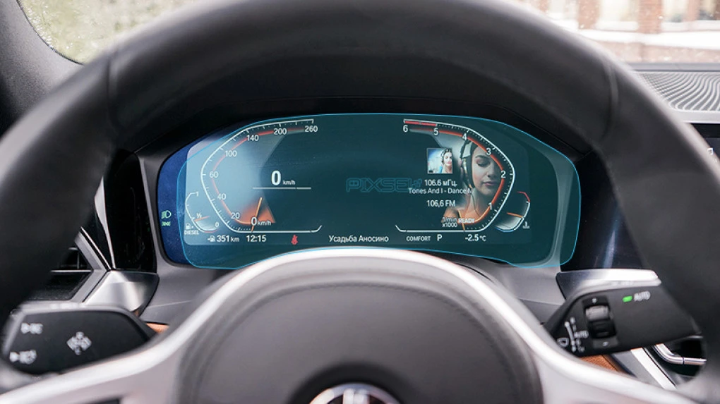 Pixsel car dashboard screen protector for BMW 3 / M3 - 14“ 2019 - 2022 (G20, G21, G80)