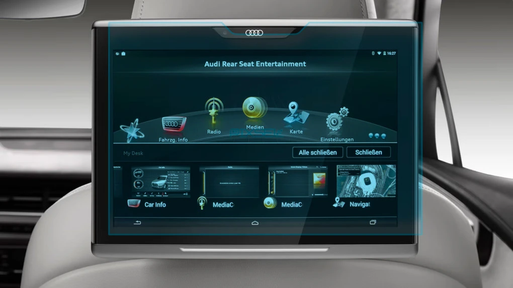 Pixsel car rear monitor screen protector for AUDI Q7 / SQ7 / RSQ7 - 11.4“ 2015 - 2018