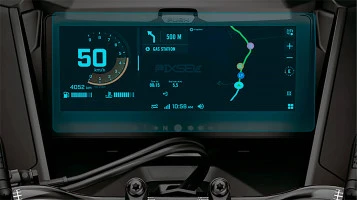 Pixsel screen protector for for snowmobile speedometer BRP SKI-DOO GRAND TOURING 2025 + 10.25“